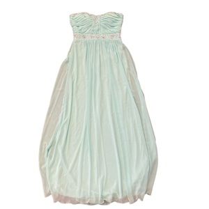 Turquoise Blue Green Prom Formal Dress